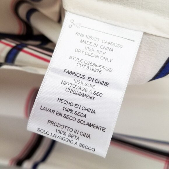 Equipment Femme 100% Silk Short Sleeve Silk Engineered Large Marais Plaid Shirt - Picture 9 of 16